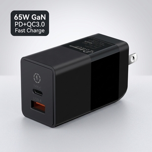 โทรศัพท์และอุปกรณ์เสริมปลั๊กเสียบผนังชนิด C USB PD GAN <span class=keywords><strong>65</strong></span> <span class=keywords><strong>W</strong></span> อะแดปเตอร์ชาร์จเร็วสุดสำหรับ iPhone Samsung Huawei โทรศัพท์มือถือ - Product Image 1