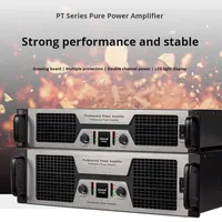 Amplificateur à transformateur annulaire professionnel haute puissance série TPT, double canal, indicateur LED, panneau en métal brossé, performance scénique