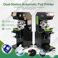 Machine d'impression de bureau multifonctionnelle : Imprimante pneumatique manuelle monochrome et bicolore pour l'impression sur ongles, objets ronds et balles de golf