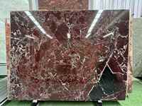 Table basse en marbre Rosso Levanto avec table basse de forme ronde en marbre rouge massif pour salon à la maison