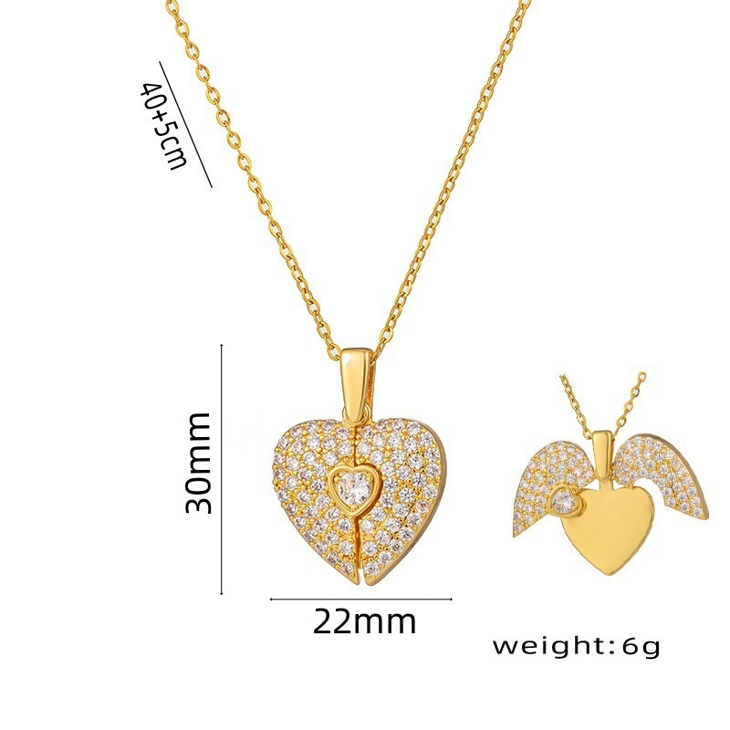 Golden love necklace xl0184