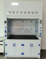 Hotte de laboratoire horizontale de type échappement d'air propre de classe 2, système d'évacuation sans conduit, hottes à fumées chimiques