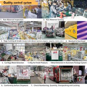 10KG 15KG 20KG 25KGニットラグ切削廃棄物ラグコットンワイパー100% コットンカラーステッチ - Product Image 6