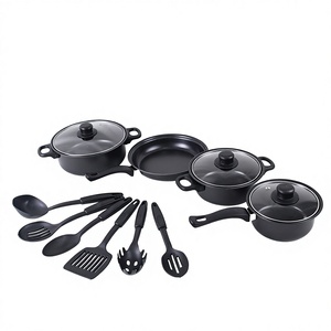 <span class=keywords><strong>Ensemble</strong></span> de casseroles multifonctionnelles pour la cuisine, 13 pièces, <span class=keywords><strong>ensemble</strong></span> de casseroles de luxe, poêle à frire en fonte antiadhésive - Product Image 1