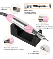 Nouvelle perceuse à ongles électrique 35000 tr/min Pro coupe-ongles équipement de perceuse à ongles pédicure manucure Machine 202
