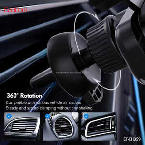 Earldom Gravity automático 360 °   Soporte giratorio para teléfono con ventilación de aire, soporte de 8 puntos, material ABS, soporte para coche para: teléfonos de 4 a 6,7 pulgadas - Product Image 4
