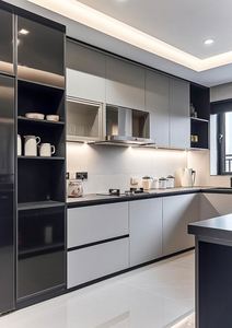 Fabricant d'armoires de cuisine modulaires Armoire de rangement design personnalisé - Product Image 2