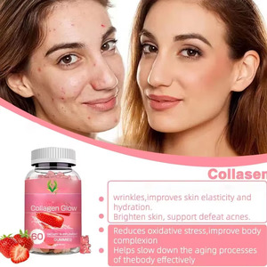 Gomitas de Colágeno Oem Odm con Vitaminas para Aclarar la Piel, Reducir Arrugas, Mejorar la Luminosidad, Gomitas con Sabor a Fresa - Product Image 4