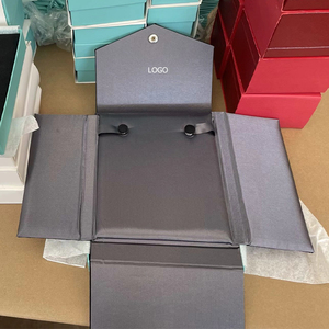 Factory Wholesale In Stock Custom Jewelry Pouch Luxury Packaging Bag For Women Necklace Bracelet Available In Black Grey Green - Product Image 3