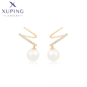 X000013091 xuping jewelry New design pearl earrings 18K gold color unique shape exquisite simple creative women's earrings