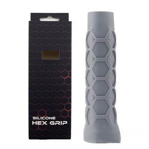 Poignée de raquette de pickleball en silicone antidérapante de haute qualité, réutilisable, avec logo coloré personnalisable - Product Image 1