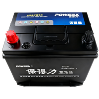 Batterie de voiture au plomb-acide POWSEA 12V 60Ah MF 55D23, batterie de démarrage automobile 55D23L, batterie de camion sans entretien 55D23R