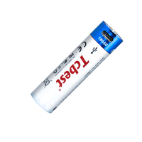 Batterie rechargeable USB C 18650 3.7V 2200mAh Lithium-ion 1200 cycles pour lampe torche, ventilateur, lampe