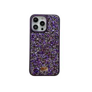 Bling Glitter Case Girl Phone Cover Shiny Diamond Back Bumper Advanced Color Diamond Bracelet phone case For iphone