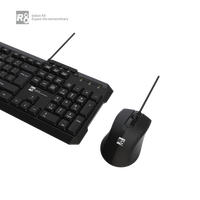 Keyboard dan Mouse Combo Kabel Murah Grosir Pabrik 2023 dengan Tombol Multimedia untuk PC Komputer Desktop