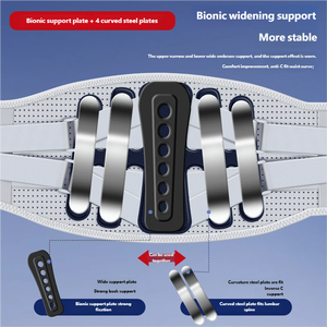 Cintura di Supporto Lombare Stabile con Telaio in Acciaio, Regolabile e Traspirante per Migliorare la Stabilità della <span class=keywords><strong>Vita</strong></span> - Product Image 3
