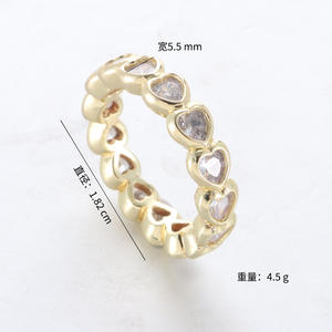 Bague de mariage en diamant en forme de cœur au design délicat, très vendue, pour femmes, bijoux fins avec sertissage en bézel - Product Image 2