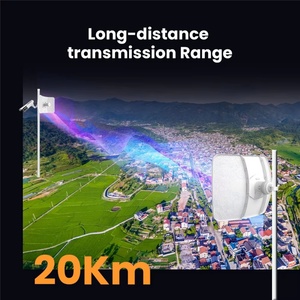 Routeurs CPE extérieurs Tenda O8 20 km 5 GHz 23 dBi 11ac Wi-Fi sans fil conçus pour la surveillance CCTV et la transmission de données - Product Image 4