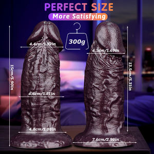 거대하고 두꺼운 실물 같은 딜도, 대형 앱 제어 진동 딜도, 크고 부드러운 실리콘 와이드 페니스, 대형 바이브레이터 성인용품 - Product Image 6