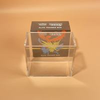 Boîte de présentation ETB en acrylique moderne, haute transparence, écologique, résistante à l'eau, avec couvercle magnétique, surface polie, pochette lavable