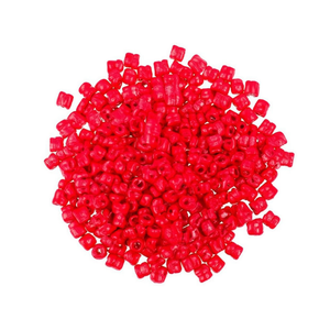 Perles Ilan Abalorios 4mm Rouge Rose 50g pour la fabrication de bijoux artisanaux - Product Image 2