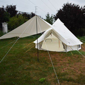 Carpa de Lona Familiar Grande de Lujo para Acampar al Aire Libre, de 3m, 4m, 5m y 6m, de Algodón - Product Image 4