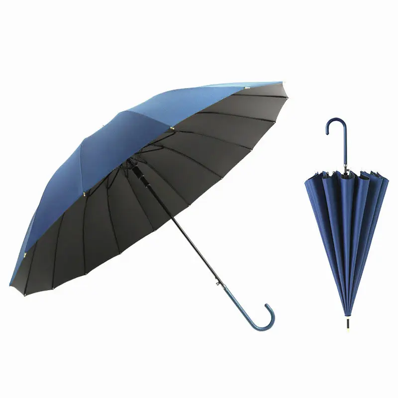 Payung besar pria bisnis promosi payung tahan angin hujan otomatis dengan cetakan kustom