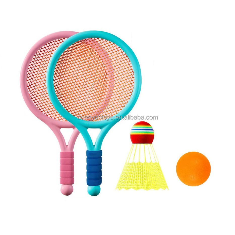 Denny Badminton Set For Adults & Kids - 2 Rackets And Shuttlecocks - Garden Game Fun-587074