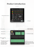 Compteur de puissance 4G WiFi/LoRaWAN OEM Compteur d'énergie Analyseur de qualité de puissance triphasé Enregistreur de données de paramètres électriques USB