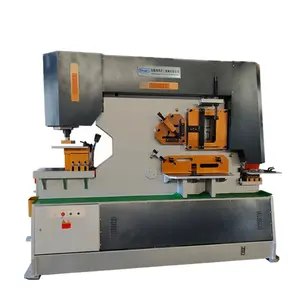 Q35Y-50 Thủy Lực Ironworker Cho Tấm Đấm Và Góc Sắt Cắt CNC 12 CE Thủy Lực Báo Chí