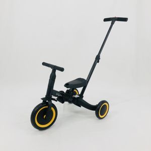 Para Brightbebe Multifuncional 4 en 1 Triciclo para niños Rango de edad 2-4 años Bicicleta de equilibrio plegable con dosel para bebés - Product Image 1
