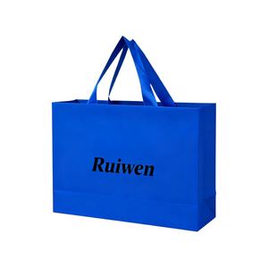 Sacs cadeaux en papier personnalisés de haute qualité, sacs en papier réutilisables pour le shopping avec votre propre logo - Product Image 2
