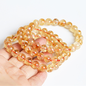 JD GEMSJewelry regali per la <span class=keywords><strong>festa</strong></span> <span class=keywords><strong>della</strong></span> <span class=keywords><strong>mamma</strong></span> braccialetto di guarigione energetica di cristallo naturale gemma citrino con perline <span class=keywords><strong>bracciale</strong></span> - Product Image 2