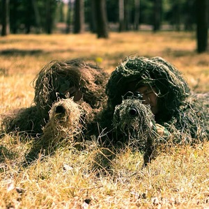 Ensemble <span class=keywords><strong>de</strong></span> vêtements personnalisé pour enfants Gillie Costume d'extérieur camouflage Geely <span class=keywords><strong>de</strong></span> la neige vert jungle du désert pour la chasse - Product Image 4