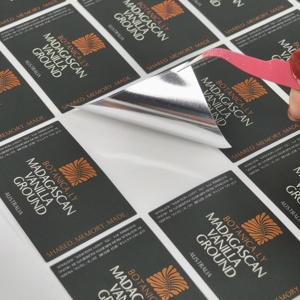 Nhãn hiệu tùy chỉnh logo bao bì sang trọng, chống thấm nước và chống dầu, với chất kết dính BOPP và in đầy đủ màu sắc. - Product Image 4