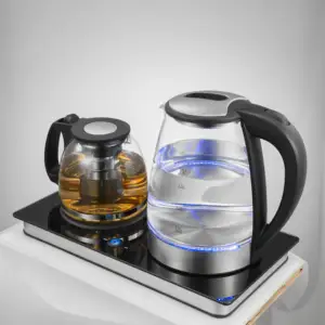 Ấm Trà Trung Đông Market Ấm Trà Thủy Tinh Ấm Trà 2 Trong 1 Ấm Trà Hai Lớp Máy Pha Cà Phê Thổ Nhĩ Kỳ Bộ Ấm Điện - Product Image 2