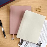 Carnet de notes A5 de luxe minimaliste en cuir PU grainé avec logo personnalisé pour cadeau d'entreprise et papeterie
