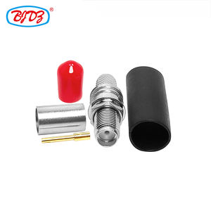 Rifornimento di fabbrica <span class=keywords><strong>Sma</strong></span> femmina Jack dritto Crimp EZ Solderless Non saldatura BJR240 H155 Rg8X cavo Pin tubo Rf connettore in magazzino - Product Image 5