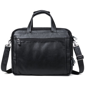 Viajes de lujo a mano de cuero genuino maletín marrón Honda Oficina hombro bolsa bolso del ordenador portátil de <span class=keywords><strong>15</strong></span>,<span class=keywords><strong>6</strong></span> pulgadas - Product Image 3