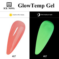 Vernis Gel Thermochromes à Changement de Couleur, Gel UV/LED Soak Off pour Ongles, Couleurs Unies, DIY Salon, Faible MOQ
