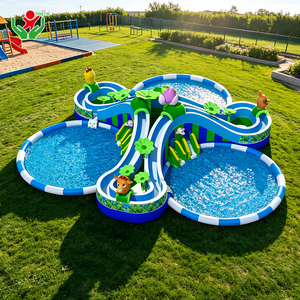 <span class=keywords><strong>Tobogán</strong></span> Acuático Inflable con Diseño de Animales del Zoológico, <span class=keywords><strong>Tobogán</strong></span> Acuático Inflable Multicarril para Parques Acuáticos de Verano, Proveedor Mayorista - Product Image 6