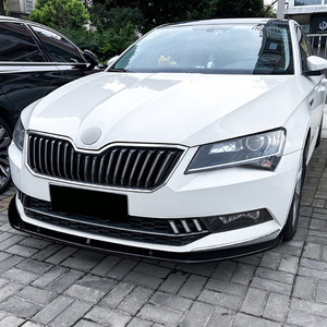 Front Bumper <b>Lip</b> <b>Splitter</b> Carbon Fiber Texture ABS For Skoda Superb B8 2016 2017 2018 Piano Black - Product Image 3