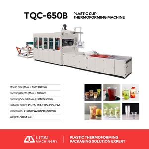 Máy Làm Cốc Nhựa Thủy Tinh Dùng Một Lần Chi Phí Thấp Máy Ép Nhiệt Tự Động - Product Image 2