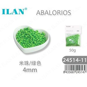 Perline Verdi da 4mm, 50g, per Creazione di Gioielli - Product Image 1