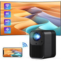 Proyector de Cine en Casa Portátil CRE CR30 Mini 4K, Smart TV LED LCD con Android para Uso Comercial y Educativo