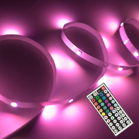 Bande LED RGB Joystar 24V 20M/Rouleau, découpable, en plastique, sans chute de tension, contrôlable par application/télécommande, intensité variable, prise UE, vente en gros