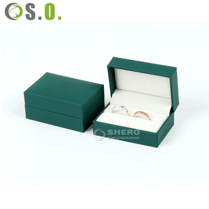 Boîte à bijoux de luxe personnalisée de haute qualité avec logo, emballage de mariage, boîte à bagues et colliers en cuir PU, boîtes à bijoux en papier - Product Image 6