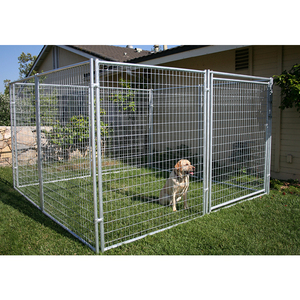 118 "L X 118" W X 70.9 "H açık ağır köpek sandık Metal çerçeve köpek çit güvenli çift kilit tasarımı - Product Image 2