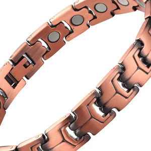 Brazalete Magnético de Energía Positiva con Logotipo Personalizado, Brazalete de Moda con <span class=keywords><strong>Iones</strong></span> <span class=keywords><strong>Negativos</strong></span>, Chapado en Cobre Antiguo <span class=keywords><strong>para</strong></span> Mujer - Product Image 3