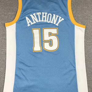 Мужские спортивные баскетбольные костюмы с вышивкой и шитьем, оптовая продажа и хит продаж 2026 года, Денвер Наггетс # 15 футболок Джокича - Product Image 1